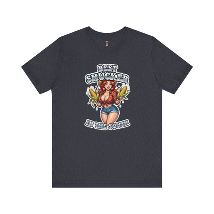 BEST SHUCKER IN THE SOUTH VERSION 2 T-Shirt Provocative Seductive Sexy Cartoon Tee