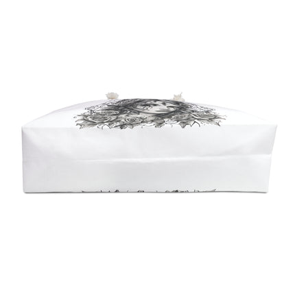 Gothic Rose Fairy Web Girl Travel Gift Bag, Flowered Spiderweb Maiden Weekend Bag, Mystical Beauty Tote