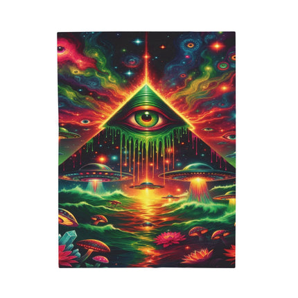 TRIPPY CENTRAL SUMMONER Psychedelic Blanket