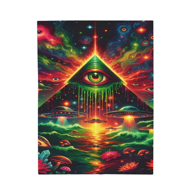 TRIPPY CENTRAL SUMMONER Psychedelic Blanket