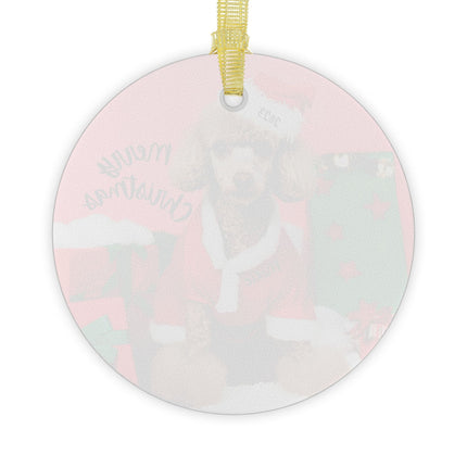 PERSONALIZED POODLE Christmas Ornament