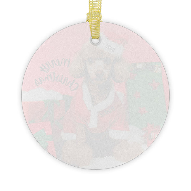 PERSONALIZED POODLE Christmas Ornament