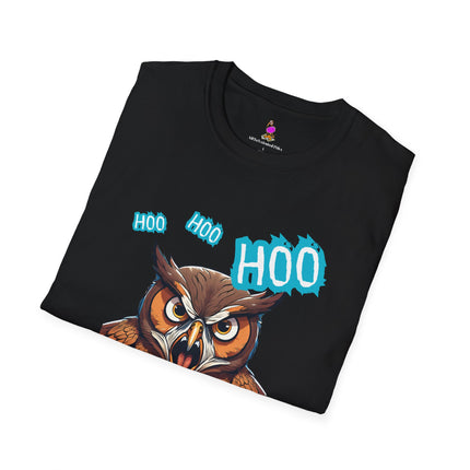 HOO GIVES A F**K! Funny Hoot Owl T-Shirt