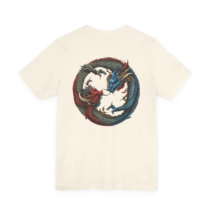 CHINESE DRAGON YIN TANG T-Shirt - Traditional Asian Dragon Art Tee
