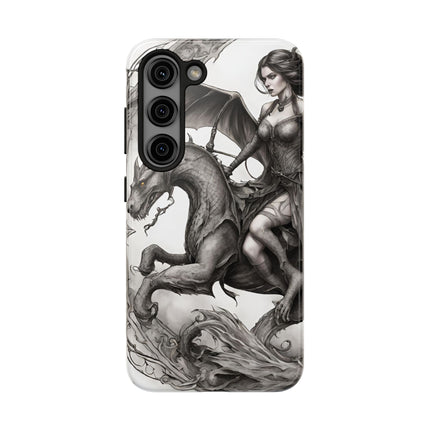DRAGON AND MORPHING REPTILIAN BEAUTY Phone Case