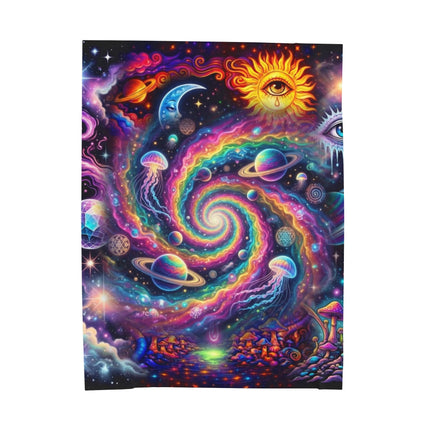 GALAXY VORTEX Psychedelic Blanket
