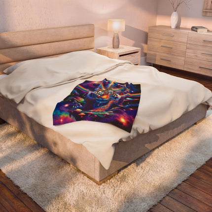 EYE OF THE TIGRESS Galaxy Psychedelic Blanket