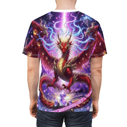 JAPANESE SOUL DRAGON SPIRIT All-Over Print Tee — Mystic Crystal Fantasy Shirt