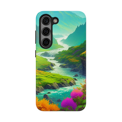 RIVER SPRING FLOWER VALLEY Phone Case