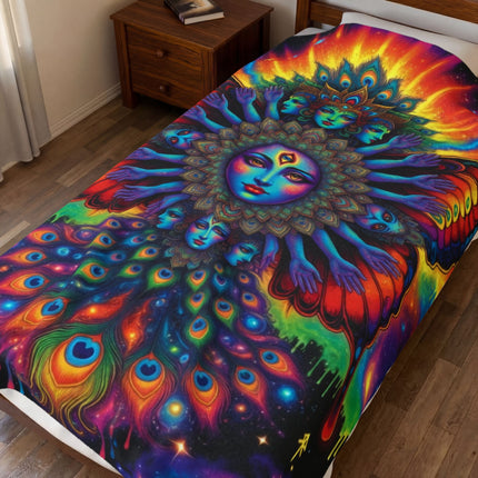 PSYCHEDELIC GODDESFLY Trippy Blanket