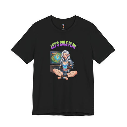 LET'S ROLE PLAY T-Shirt Provocative Seductive Sexy Cartoon Tee