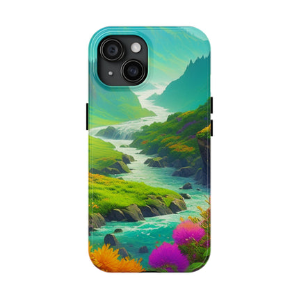RIVER SPRING FLOWER VALLEY Phone Case