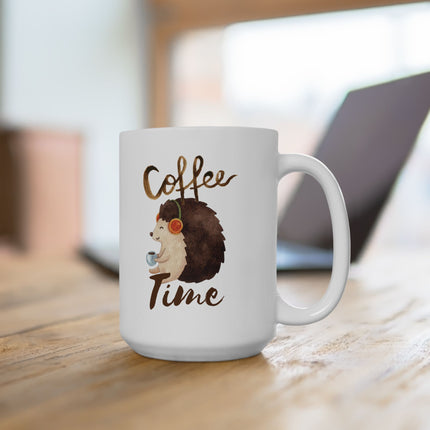 COFFEE TIME Cute Hedgehog Coffee Cup