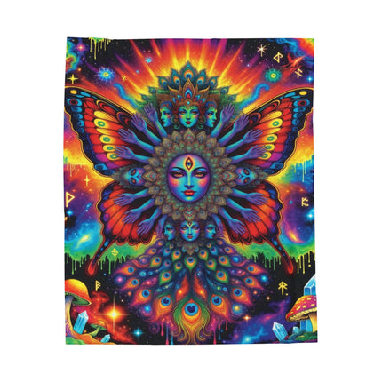 PSYCHEDELIC GODDESFLY Trippy Blanket