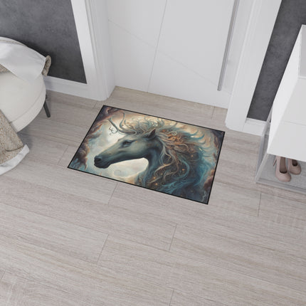 Majestic Myths Car Mats (Set of 4) | Mythological Stallion Horse Automobile Accessories | Front & Rear Mystic Steed Floor Auto Truck Gift