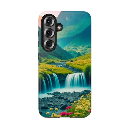 FLOWER CASCADE MOUNTAINS Phone Case