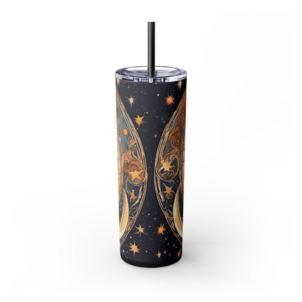 SUN & MOON GODDESS Skinny Tumbler - Lunar Astronomy Wiccan Dreams Cup
