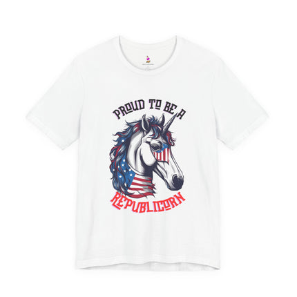 PROUD TO BE A REPUBLICORN T-Shirt - Funny Republican Unicorn Patriotic Tee