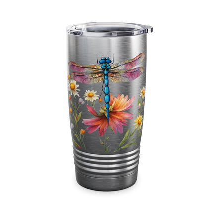 DRAGONFLY FLOWER GARDEN Tumbler
