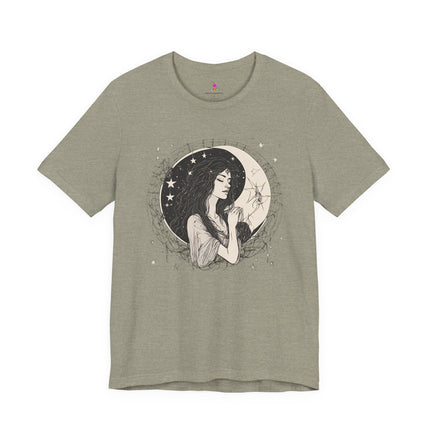 MOON GODDESS T-Shirt - Mystical Lunar Feminine Divine Art Tee