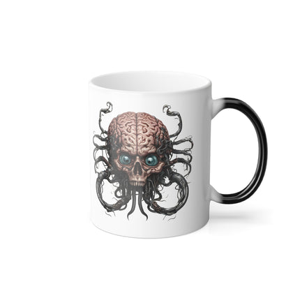 PERSONALIZED EVIL ALIEN SKULL Coffee Mug | Tentacle Robotic Cyborg |Gift For Him | Video Game Inspired Mug | Gift For Her
