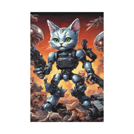 Cool Kids Poster, MECHANIMAL CLASH BATTLERS, Kitten Force, Cat Poster, Kitten Poster, Child's Bedroom Poster, Kids Wall Decor