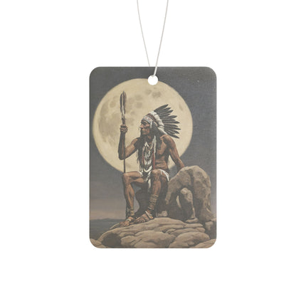 Indian Chief Under the Full Moon Car Air Freshener