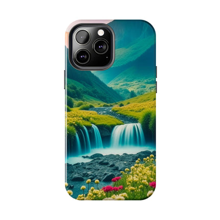 FLOWER CASCADE MOUNTAINS Phone Case