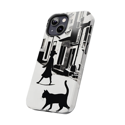 VINTAGE CITY CAT ALLEY WAY Phone Case