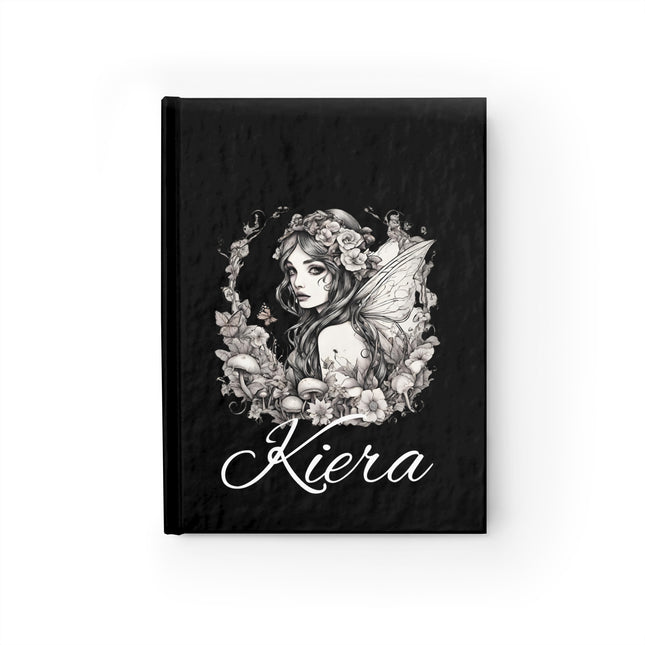 Beautiful Custom Teen Adult Woman Gift Journal, Personalized Flower Butterfly Fairy Diary, Hardcover Daily Life Log Book