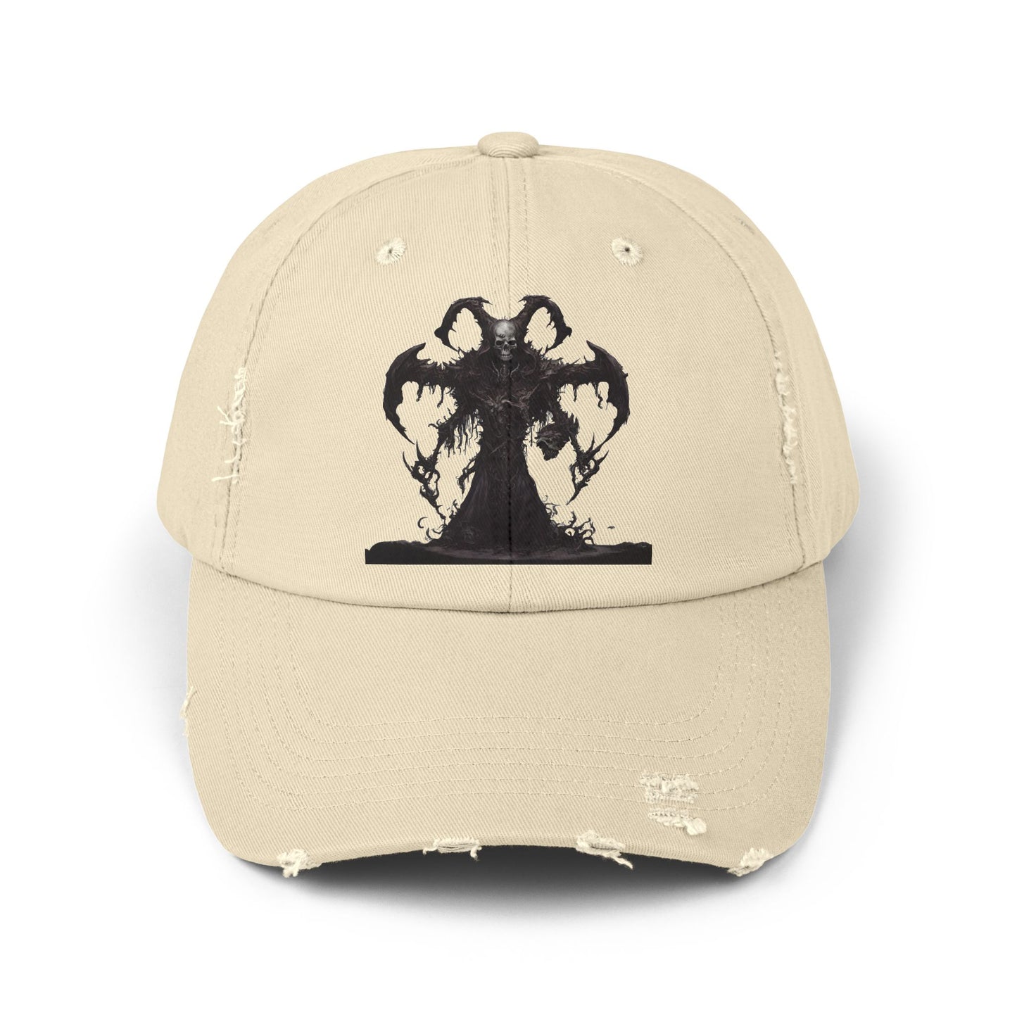 DEATHeCUTIONER Series Executioner Hat | Depths of Hell Rising Skeleton Cap | Trendy Evil Dust & Bones Grim Reaper Spring, Summer Wear Gift