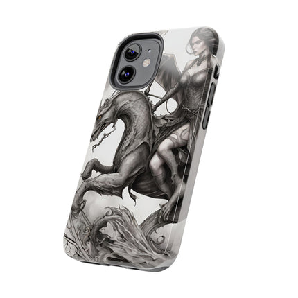 DRAGON AND MORPHING REPTILIAN BEAUTY Phone Case