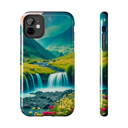 FLOWER CASCADE MOUNTAINS Phone Case