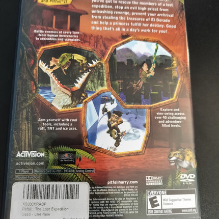 PITFALL THE LOST EXPEDITION Playstation 2 PS2