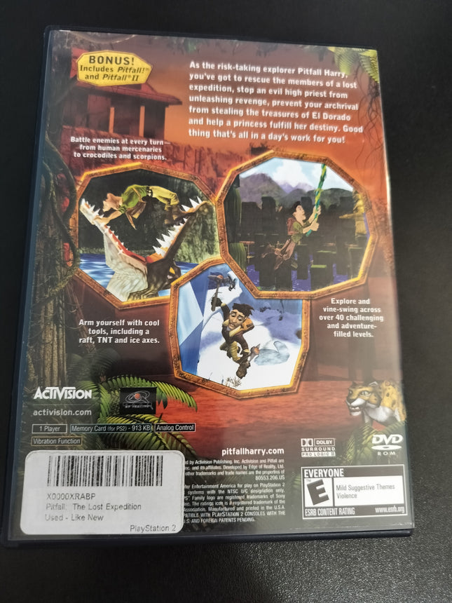 PITFALL THE LOST EXPEDITION Playstation 2 PS2
