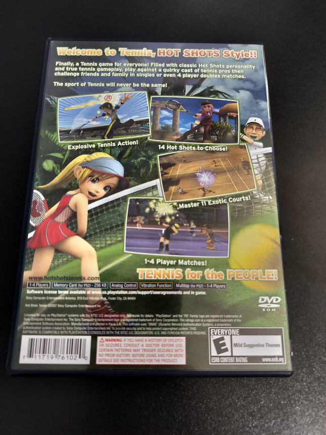 HOT SHOTS TENNIS Playstation 2 PS2