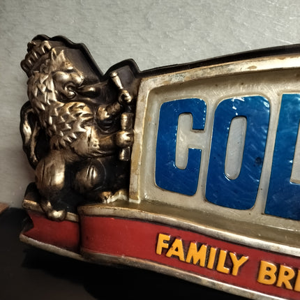 Stroh's Cold Beer 38" Vintage Plastic Large Wall Bar Sign Hanging