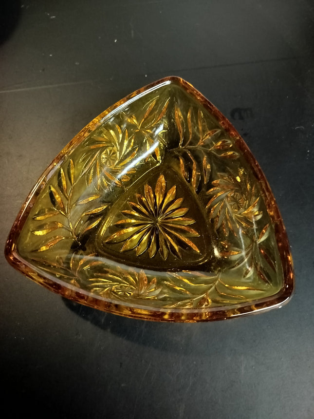 Vintage Colored Glass Candy Dish