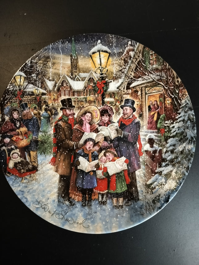 Joyful Carolers Vintage Stewart Sherwood 1992 Victorian Collectors Plate #2485