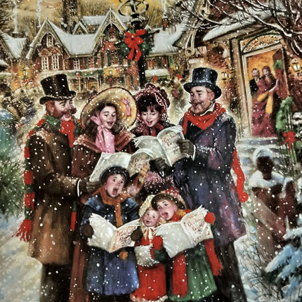 Joyful Carolers Vintage Stewart Sherwood 1992 Victorian Collectors Plate #2485