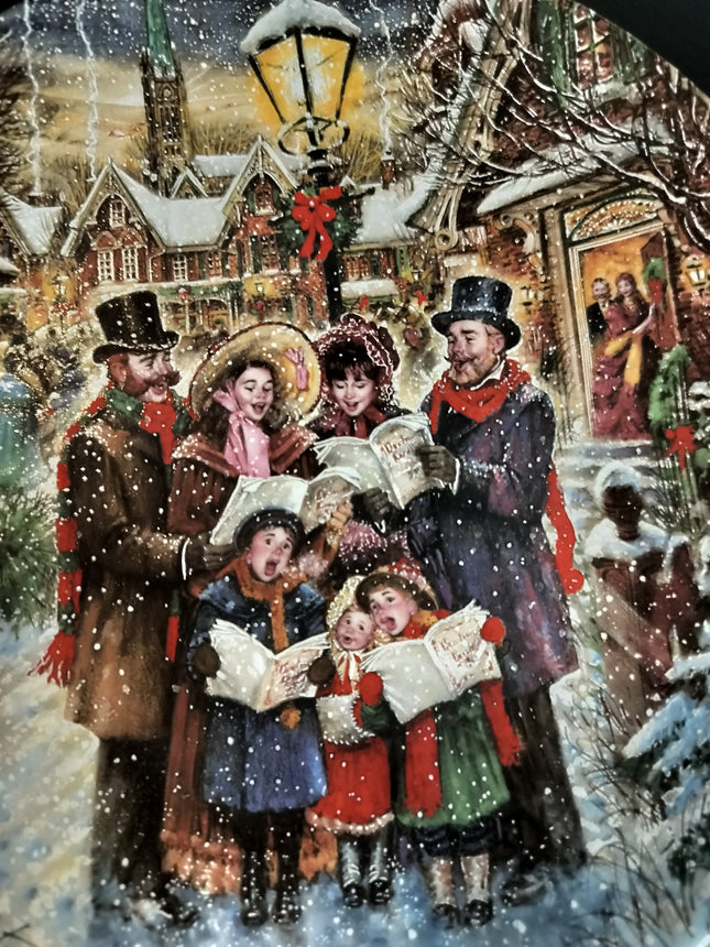 Joyful Carolers Vintage Stewart Sherwood 1992 Victorian Collectors Plate #2485