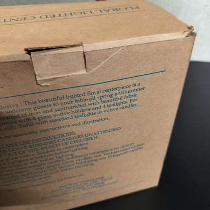 AVON Exclusive Lighted Floral Centerpiece New in Opened Box