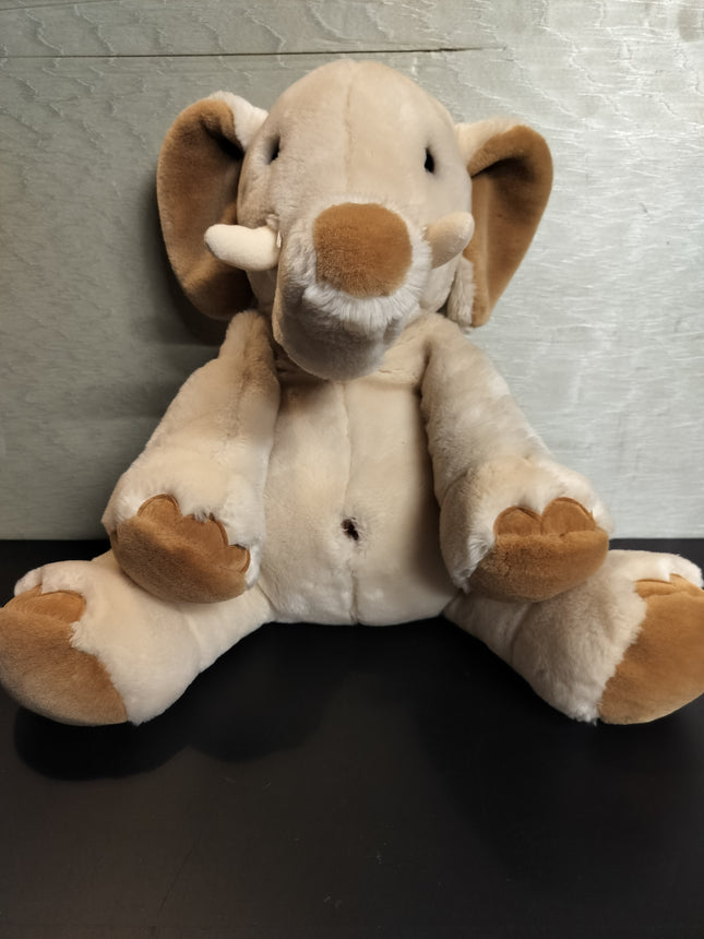 Vintage JCPENNEY Golden Bear 24" (if Standing) Elephant Plush Stuffed Animal Toy