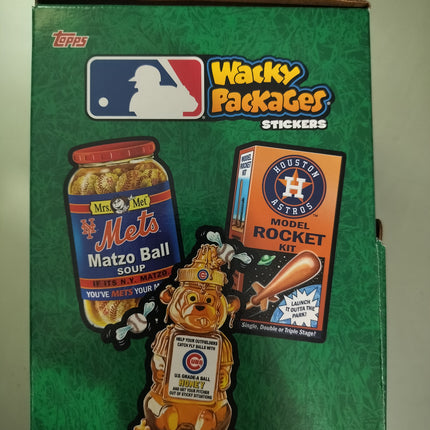 WACKY PACKAGES MAJOR LEAGUE BASEBALL Trading Cards Empty Gravity Feed Box