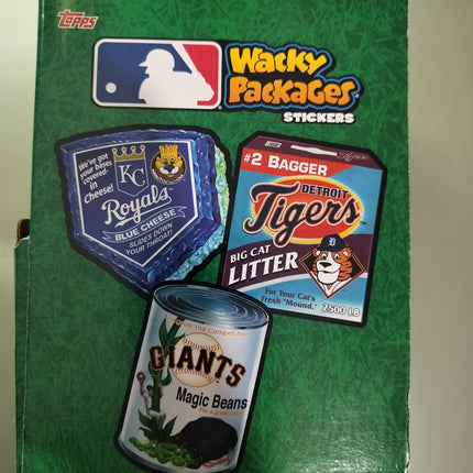 WACKY PACKAGES MAJOR LEAGUE BASEBALL Trading Cards Empty Gravity Feed Box