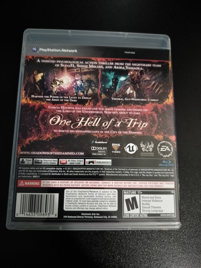 SHADOWS OF THE DAMNED Playstation 3 PS3