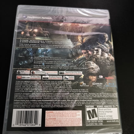 QUANTUM THEORY Playstation 3 PS3