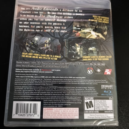THE DARKNESS Playstation 3 PS3