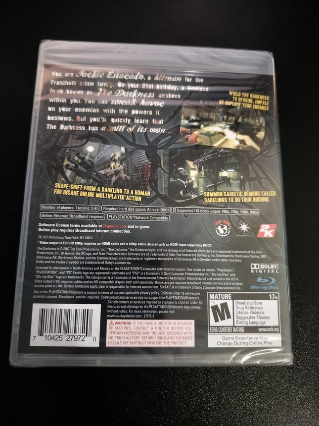 THE DARKNESS Playstation 3 PS3