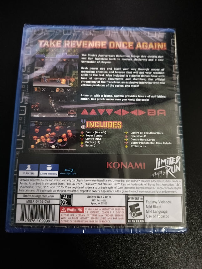 CONTRA ANNIVERSARY COLLECTION Playstation 4 PS4